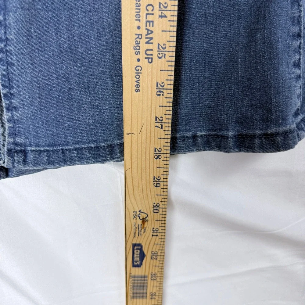Miss California‎ Flare Jeans Women 7/8 Distressed Slit Hem Boho Y2K Retro Denim